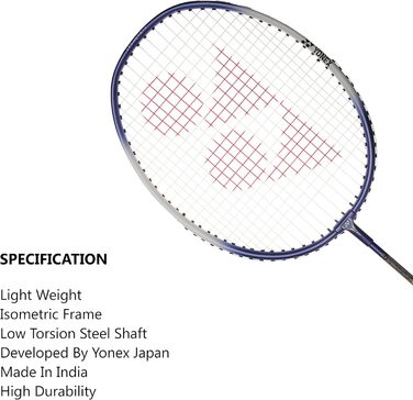 Yonex ZR 100 Легкі алюмінієві бадмінтонні ракетки з чохлом, набір 2 шт., вироблено в Індії