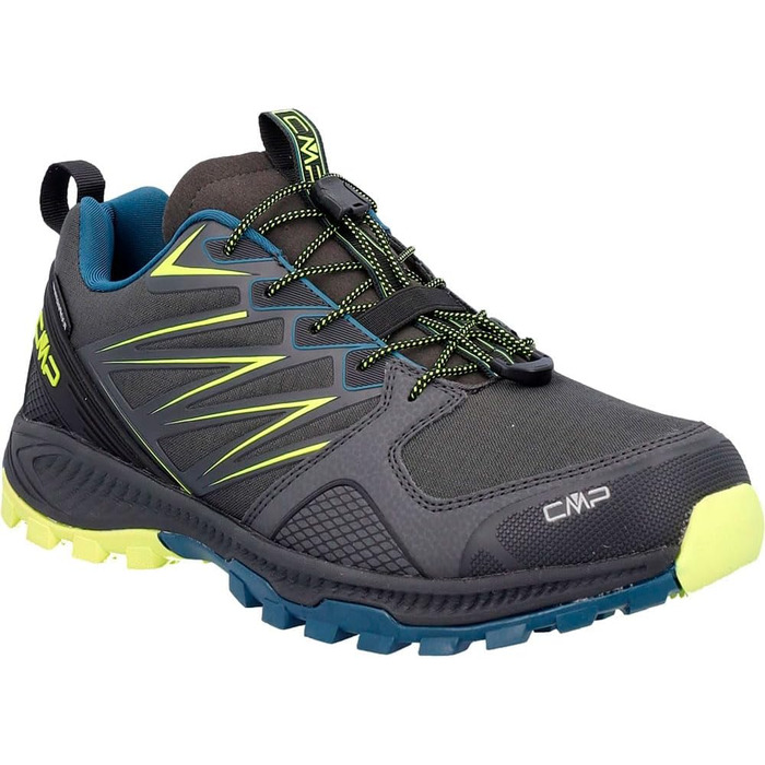 Чоловічі трейлові кросівки CMP Atik WP, 42 EU, сірий, жовтий, флуоресцентний