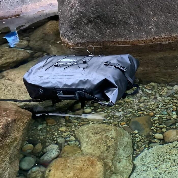 Водонепроникний рюкзак Dry Bag 35L для каякінгу та рафтингу (Чорний)