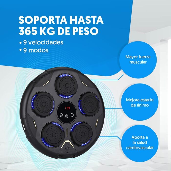 Інтерактивна бігова доріжка NK з LED-підсвіткою та Bluetooth – 9 програм тренувань, 9 швидкостей, вбудований динамік, LCD-дисплей – для домашніх тренувань дорослих та підлітків