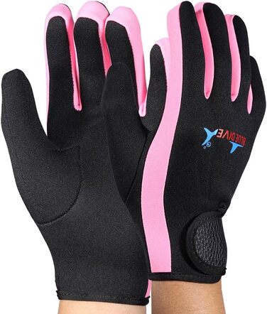 Рукавички для дайвінгу VGEBY з неопрену: плавання, каякінг, серфінг, водний спорт (чорний, рожевий, S)