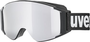Лижна маска Uvex G.gl 3000 Top, унісекс, чорна/сріблясто-коричнева, універсальний розмір