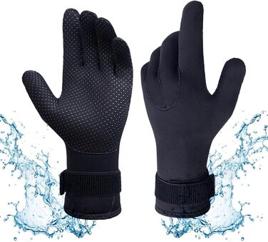 Водонепроникний гідрокостюм ABPOK, 5 мм, з терморукавичками, антиковзаюча підошва, регульований пояс, для снорклінгу, плавання, дайвінгу, водних видів спорту, чоловічий та жіночий, XL