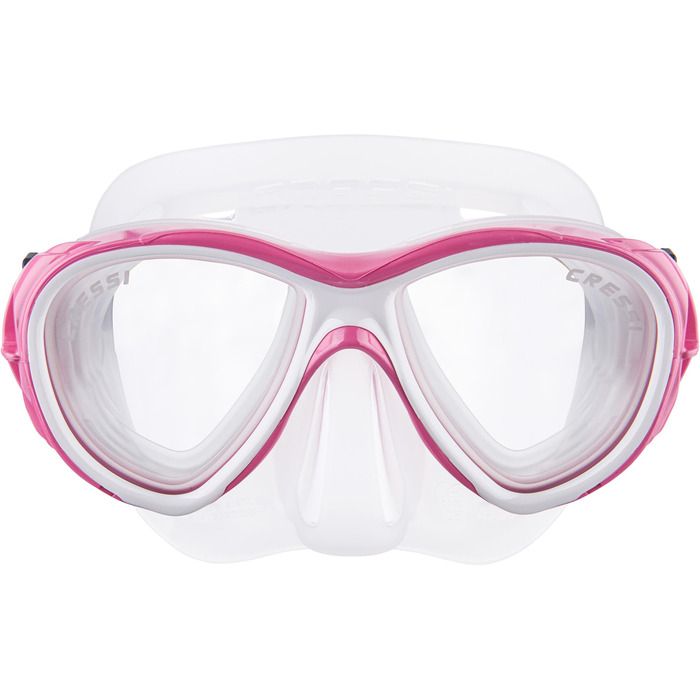 Маска для снорклінгу та дайвінгу Cressi Samoa - Маска або комплект (маска + трубка) Mexico, універсальний розмір, для дорослих (прозора/рожева)