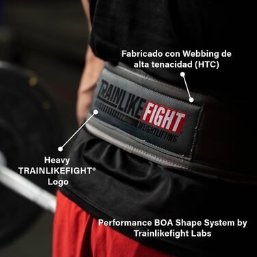 Пояс для важкої атлетики TRAINLIKEFIGHT, для функціональних тренувань, фітнесу та підйому ваги, з підтримкою попереку, високонадійний