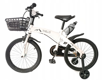 Дитячий велосипед 7Hills, білий, 16 дюймів, 1 швидкість, з крилами та дзвоником