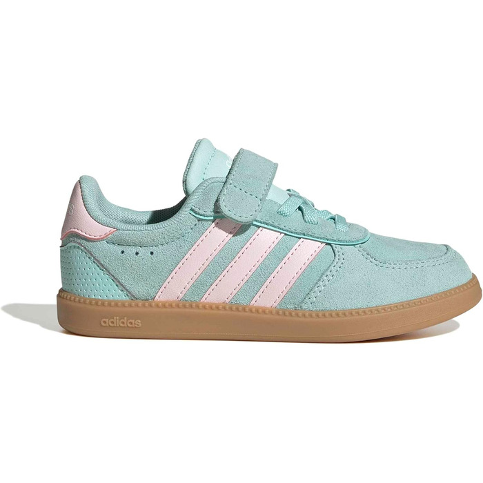 Дитячі кросівки Adidas BREAKNET Sleek - унісекс (35 EU, Semi Flash Aqua Clear Pink Gum 3)