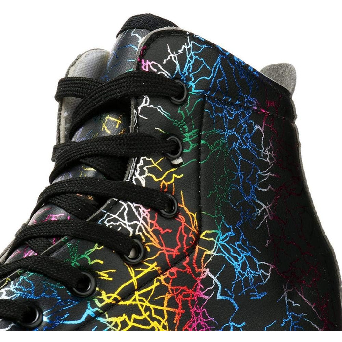 Роликові ковзани унісекс Double Raw з підсвічуванням, класичні високі черевики з PU шкіри, 4 колеса, для початківців, жіночі, чоловічі, дитячі, для залу та вулиці, чорний, розмір 39