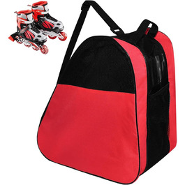 Сумка для роликових ковзанів, роликових ковзанів, ковзанів для льоду, сумка для ковзанів, червона, для жінок та чоловіків