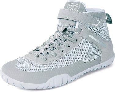 Жіночі борцівські черевики для боксу з плоскою підошвою, розмір 38.5 EU, світло-сірий колір