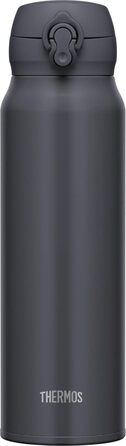 Термос Thermos JNL-756 SMB 750 мл, вакуумний, нержавіюча сталь, для гарячих і холодних напоїв, легке очищення, колір димчасто-чорний