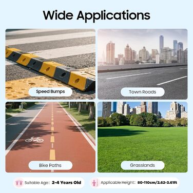 Дитяче велосипед 12 дюймів, регульований по висоті, з додатковими колесами та кошиком. Підходить для дітей 2-4 років, рожевий.