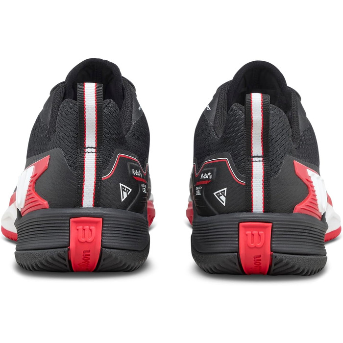 Тенісне взуття Wilson Rush Pro 4.5 для чоловіків (48 EU, чорний, інфрачервоний, білий)