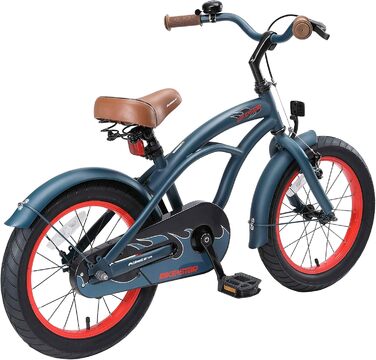 Дитяче велосипед BIKESTAR для хлопчиків 4-5 років | 16-дюймовий круїзний велосипед | Велосипед для дітей | Без ризику - протестуйте
