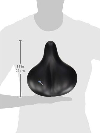 Велосипедне сідло Selle Royal Manhattan, 27x45x10 см, чорне
