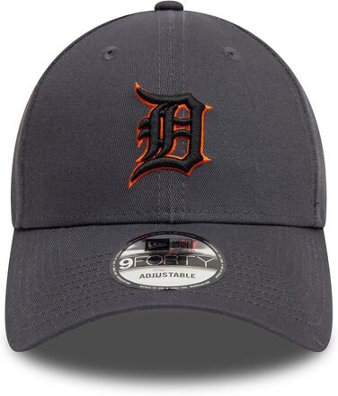 Кепка New Era Basecap 9Forty, регульована, різні дизайни, вигнутий козирок, логотип, універсальний розмір (Detroit Tigers #37296)