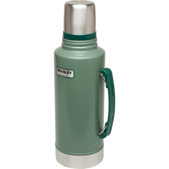 Термос Stanley Classic Legendary 1 л - Зберігає тепло/холод 24 год - Миється в посудомийній машині - Кришка-чашка - Без BPA - Нержавіюча сталь