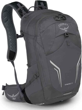 Рюкзак Osprey Syncro 20 Coal для туризму, велосипедний, 20 л, чорний