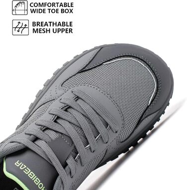 Взуття для бігу HOBIBEAR | Кросівки для трейлраннінгу з широкою передньою частиною | Сірі, 44 EU