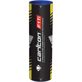 Бадмінтонні м'ячі Carlton Premium F1 TI - для турнірів та клубів (6 шт. в упаковці) 78 Grains (Швидкі)