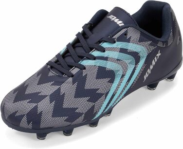 Футбольні бутси чоловічі JOMIX FG – легкі, з антиковзаючою підошвою та міцним синтетичним верхом (42 EU, Navy)