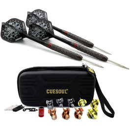 Дротики CUESOUL Big Beast 90% вольфрамові 26/27 г, стіл-тип, з футляром