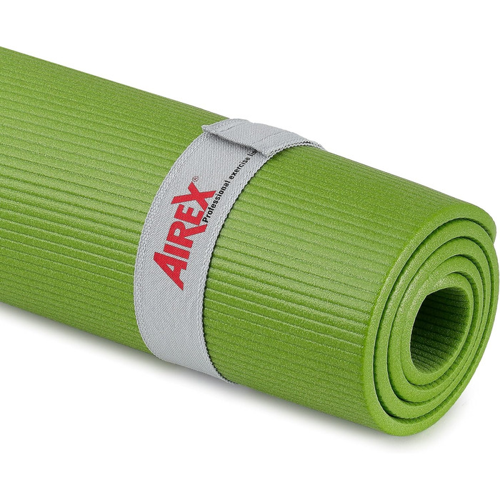Гімнастичний килимок AIREX Fitline 180 з отворами, 180x60x1,5 см, колір ківі