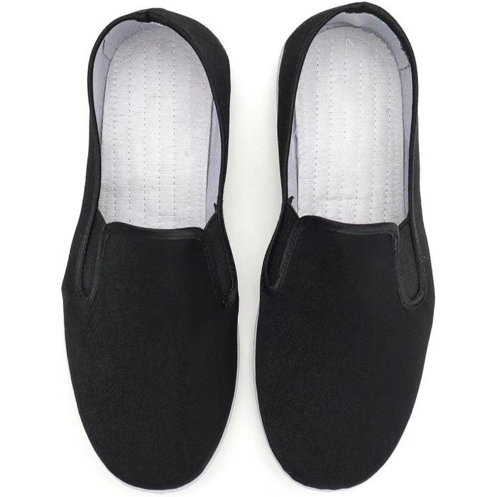 Тай-чи взуття, традиційне китайське кунг-фу взуття з тенту, старі пекінські взуття для бойових мистецтв, чорна гумова підошва, унісекс 38 EU