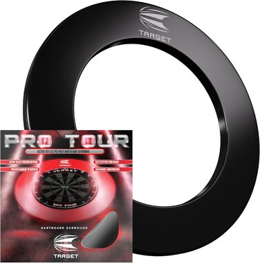 Захисне кільце для дартс-мішені Target Darts Pro Tour & VALE, червоно-чорне, універсальне, професійне обладнання для дартсу