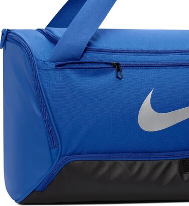 Спортивна сумка Nike Brasilia 60 л, унісекс, синя/чорна/срібляста