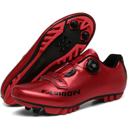 Велотуфлі MTB LZQpearl для дорослих, для їзди по горах та в залі, сумісні з SPD, червоні