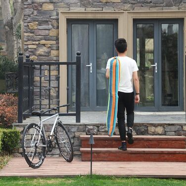 Гаммак SONGMICS для відпочинку на дворі, 210x150 см, на 2 особи, зелено-помаранчевий, TÜV Rheinland, 300 кг