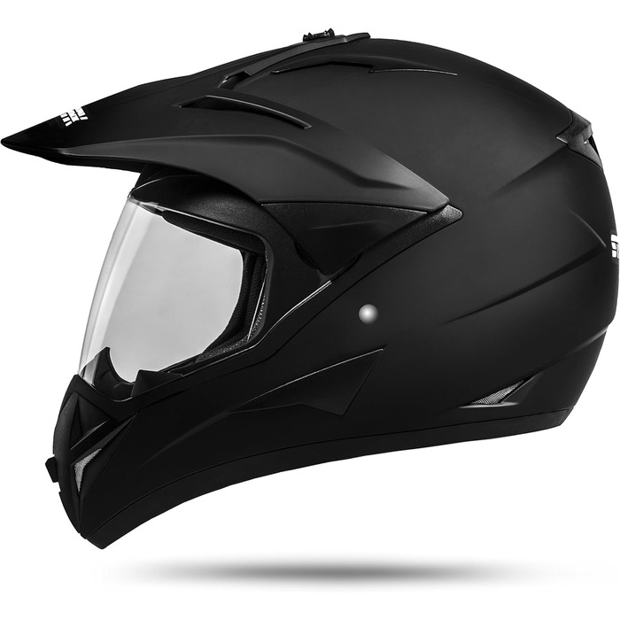 Мотошолом Enduro ATO Moto 801 GS War Matt з візором для квадроциклів, ATV, мотокросу, мотоциклів, ECE 22.05 (L 59-60 см)