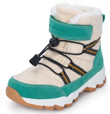 Зимові черевики для дівчаток та хлопчиків VisionReast: тепла вовняна підкладка, підошва з неслизьким протектором, для прогулянок та походів (зелені, 37 EU)