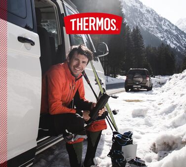 Термос Thermos UltraLight 0.5 л, матовий чорний (Charcoal Black Mat) — вакуумна термобутылка для напоїв