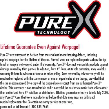 Більярдний кий PureX Technology HXTC14 з низьким кутом відведення, наконечник Kamui Black, ручка Mz Multi-Zonen, регульована вага та Turbo Lock