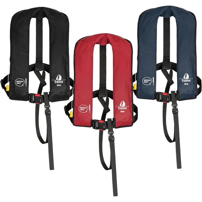 Рятувальний жилет 165N ISO з ручним спрацюванням (червоний)