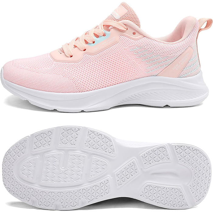 Спортивне взуття для жінок та чоловіків: кросівки для бігу, фітнесу, ходьби та повсякденного носіння. Розміри 35-45 EU, колір рожевий