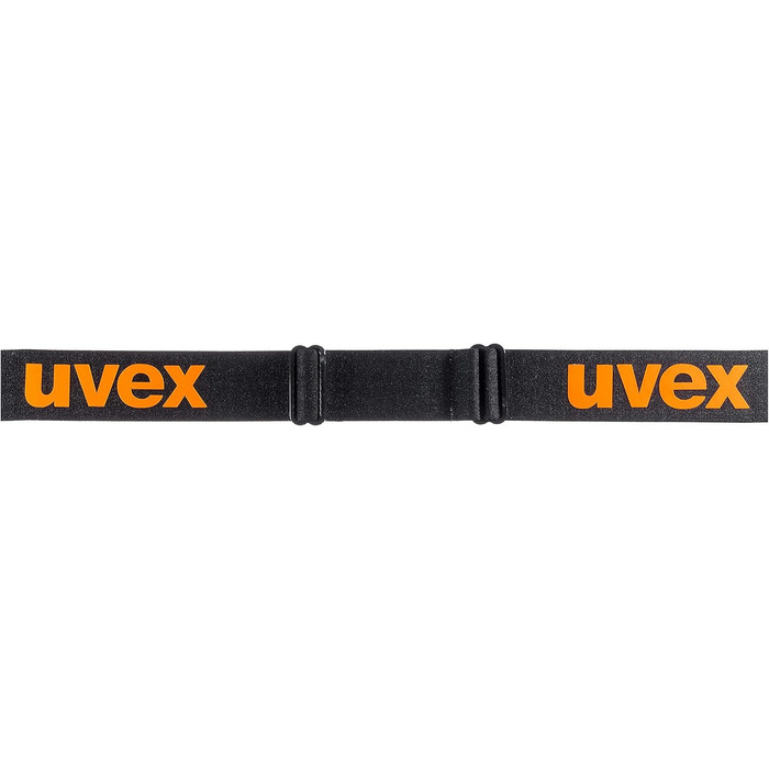 Гірськолижна маска uvex athletic CV для жінок і чоловіків, лінзи категорії 2, антифог, універсальний розмір, чорний матовий/синьо-оранжевий