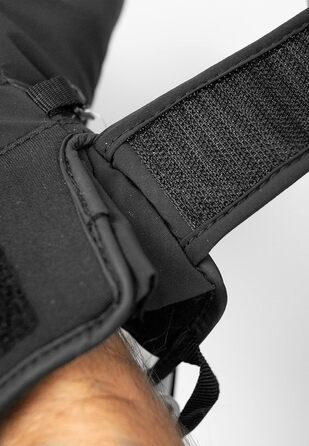 Чоловічі зимові рукавички Reusch Fergus Gore-Tex, водонепроникні та дихаючі, чорні/сірі, розмір 9.5
