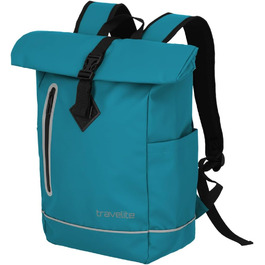 Водонепроникний рюкзак Travelite Rolltop для велосипеда, міський рюкзак із ролтоп-застібкою та світловідбивачами, 19 л, 48 см