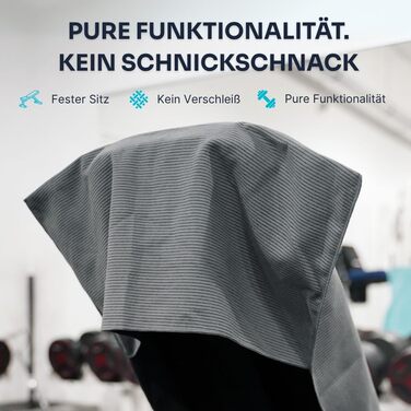 Рушник для фітнесу YUMUVE 125x50 см – спортивний рушник з покриттям для обладнання – нековзний & швидковисихаючий – мікрофібра рифленої текстури – ідеальний для спортзалу, тренажерного залу, йоги, тренувань – 5 кольорів (рожевий)