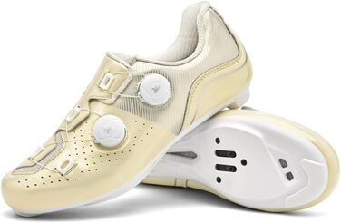 Велотуфлі чоловічі та жіночі SPD, SPD-SL, Look Delta: MTB, шосе, крос-кантрі. Дихаючі, універсальні, білі (шампань, 45 EU)