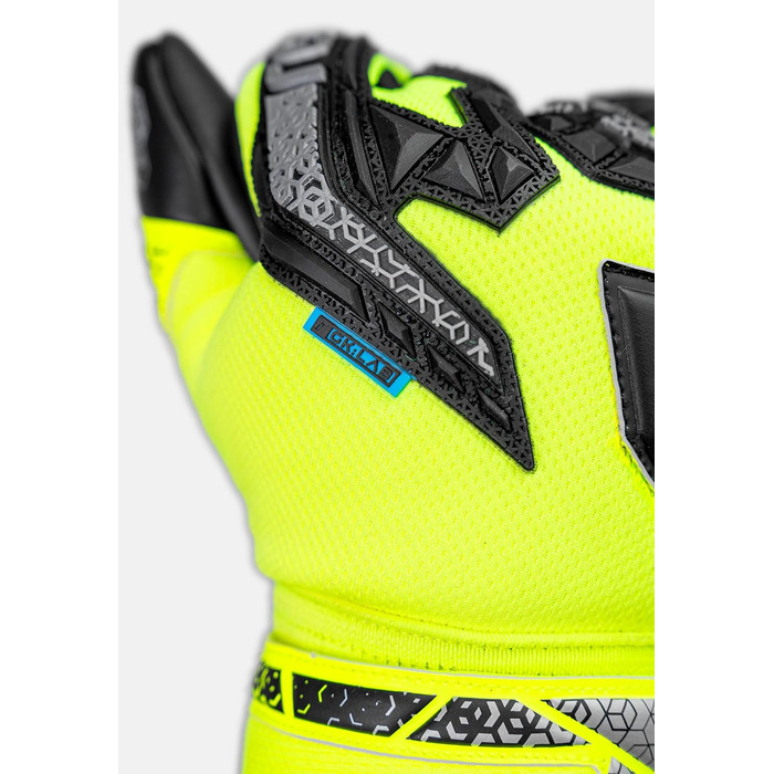 Воротарські рукавички Reusch Attrakt Freegel Silver Junior дитячі, для футболу, дихаючі, універсальні (жовто-срібно-чорні)
