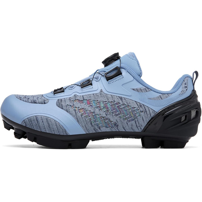 Жіночі велотуфлі для MTB (Mountainbike) з сумісними SPD підошвами, дихаючі, блакитні, 40 EU