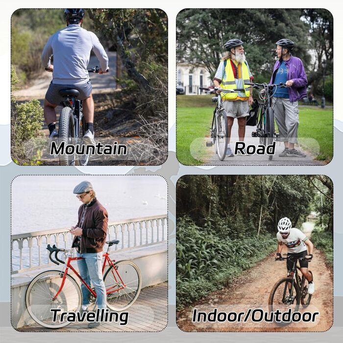 Велотуфлі Mateju для чоловіків та жінок без кліп, 36-47 EU, з гумовою підошвою, неслизькі, дихаючі, No-Lock, для їзди на велосипеді на відкритому повітрі, 568, блакитні, 43 EU