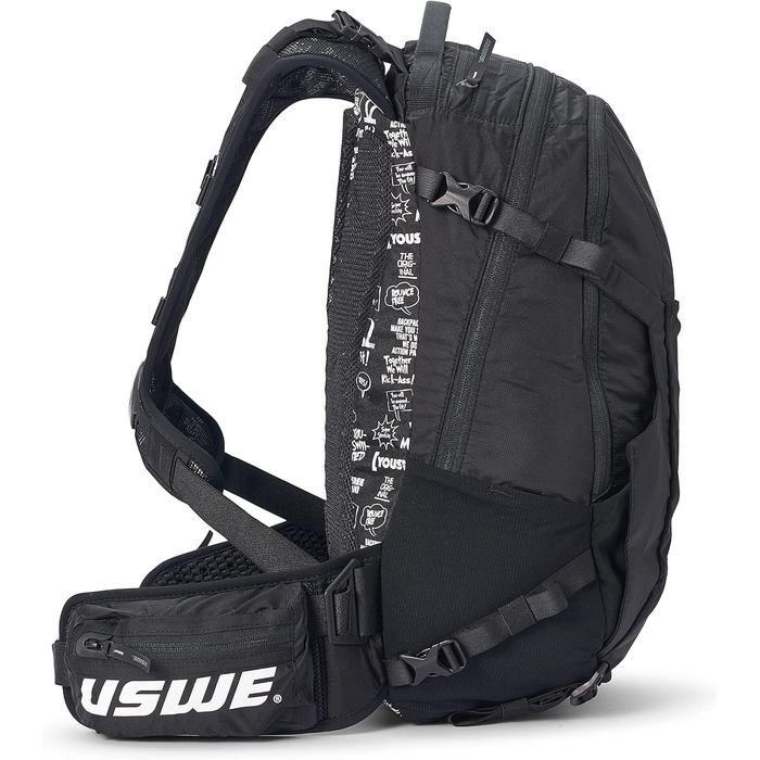 Рюкзак USWE Shred 25 л чорний для MTB, E-MTB, гірських велосипедів, преміум класу