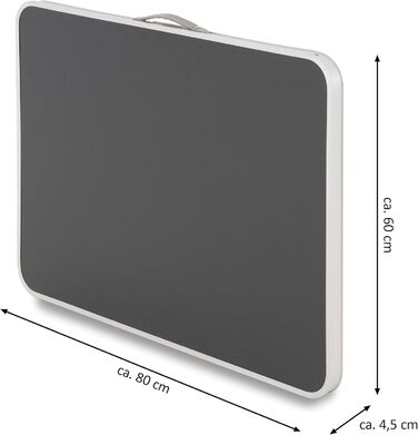 Складаний туристичний столик Nexos Trading 80x60x70 см – компактний, легкий, вологостійкий, з ручкою для перенесення