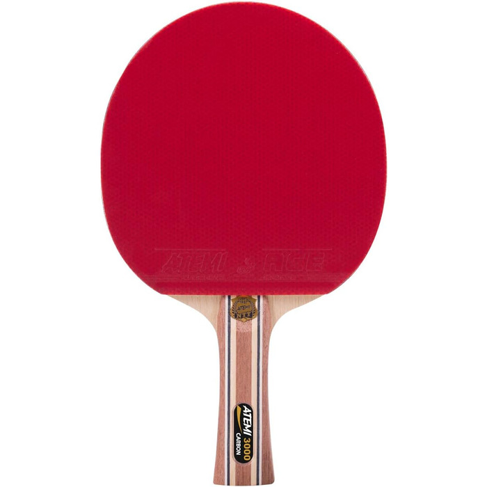 Пінг-понгова ракетка Atemi Pro Carbon 3000: контроль та продуктивність | ITTF-сертифікована | з натурального дерева | анатомічна