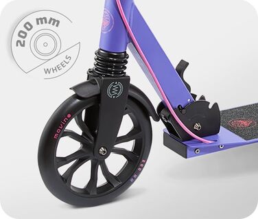 Самокат Movino Roller City Pro для дорослих і підлітків, складаний, до 100 кг, регульована висота, міцна конструкція, підшипники ABEC7